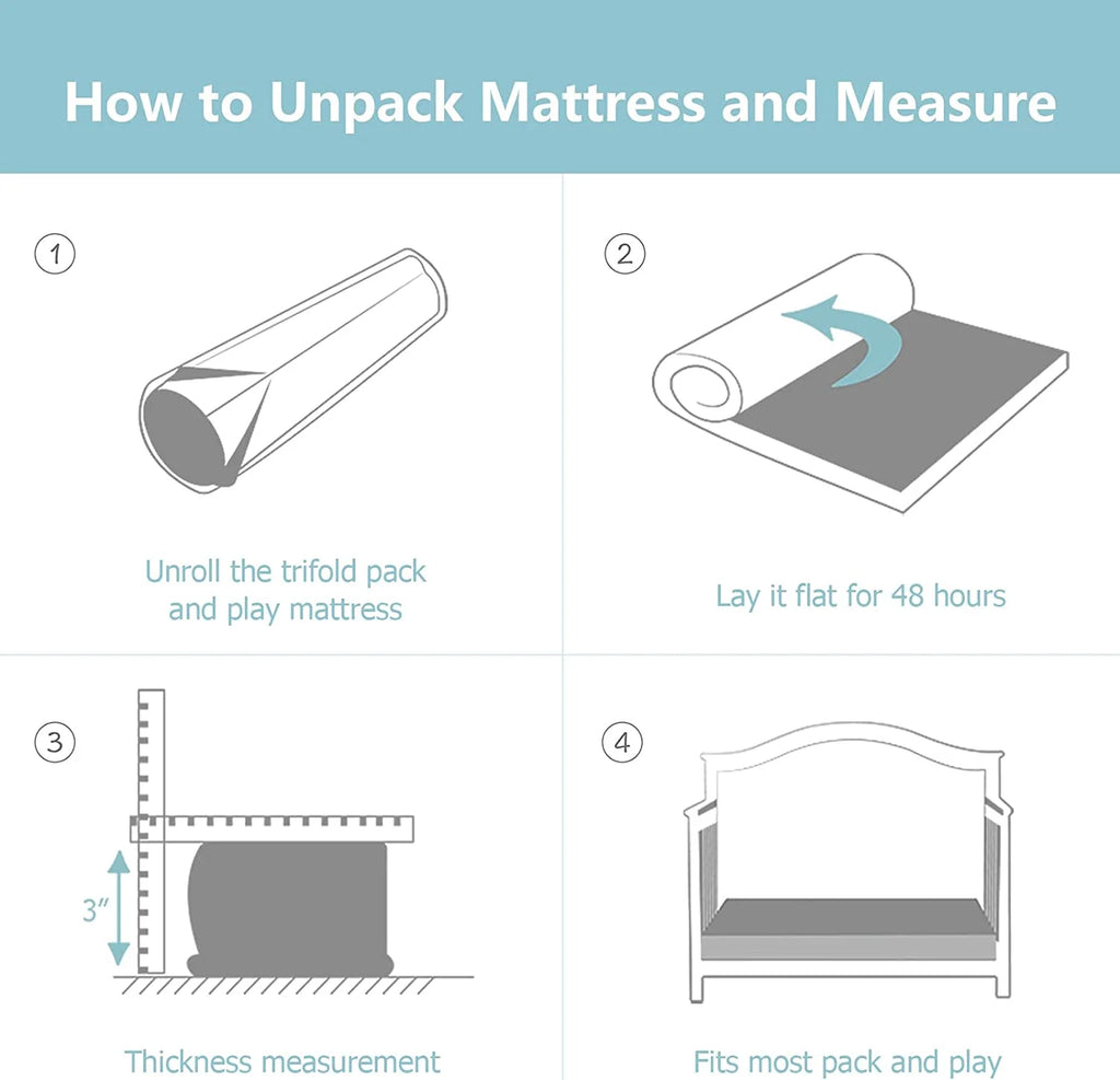 Waterproof Memory Foam Mini Crib Mattress I2020