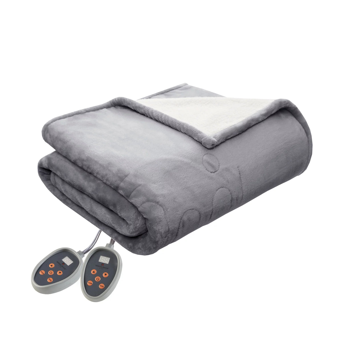 King Grey Knitted Electric Blanket J3025