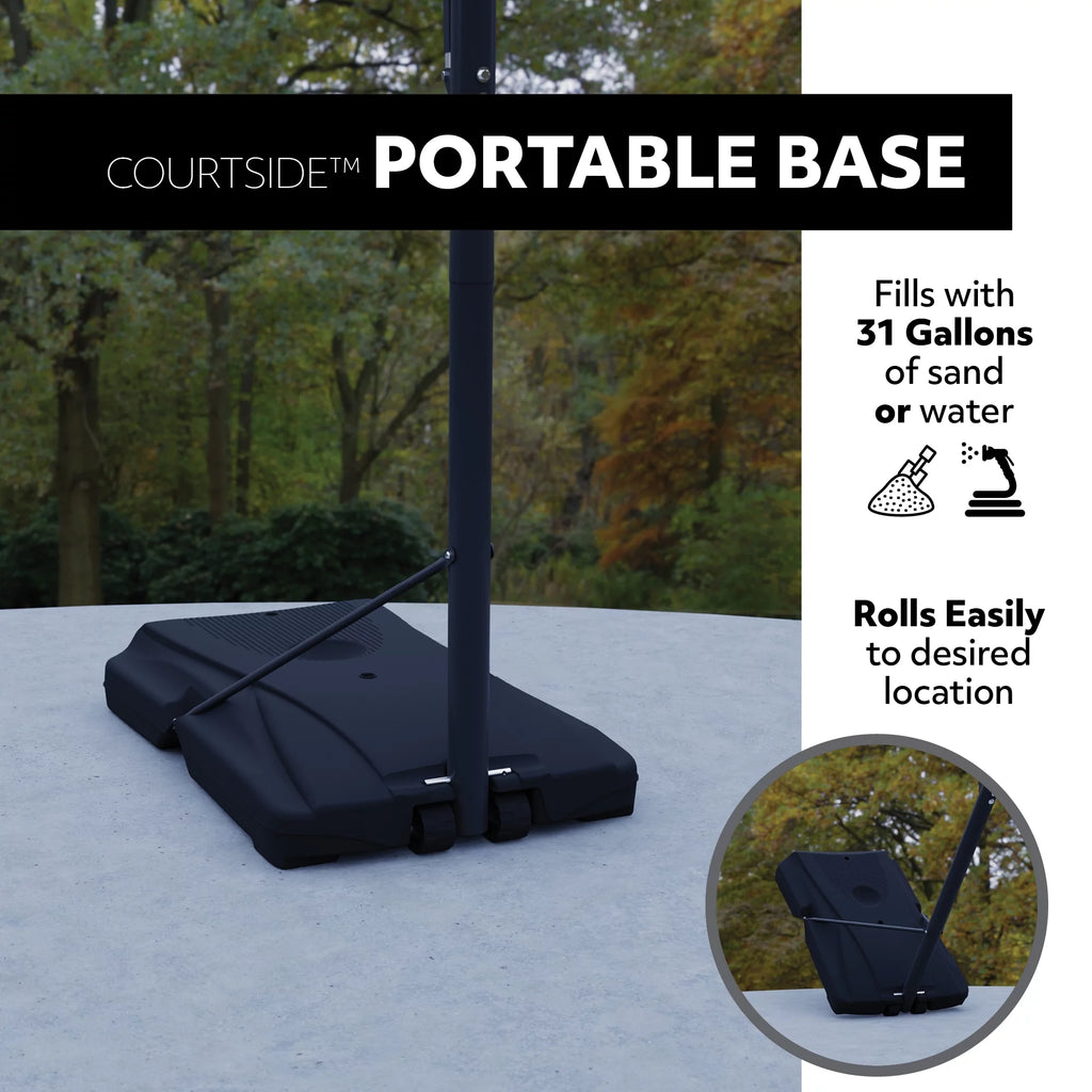 Adjustable Portable Basketball Hoop 48 inch Polycarbonate T482196
