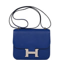 Constance 18 Bleu Electric Chevre Palladium Hardware D41550