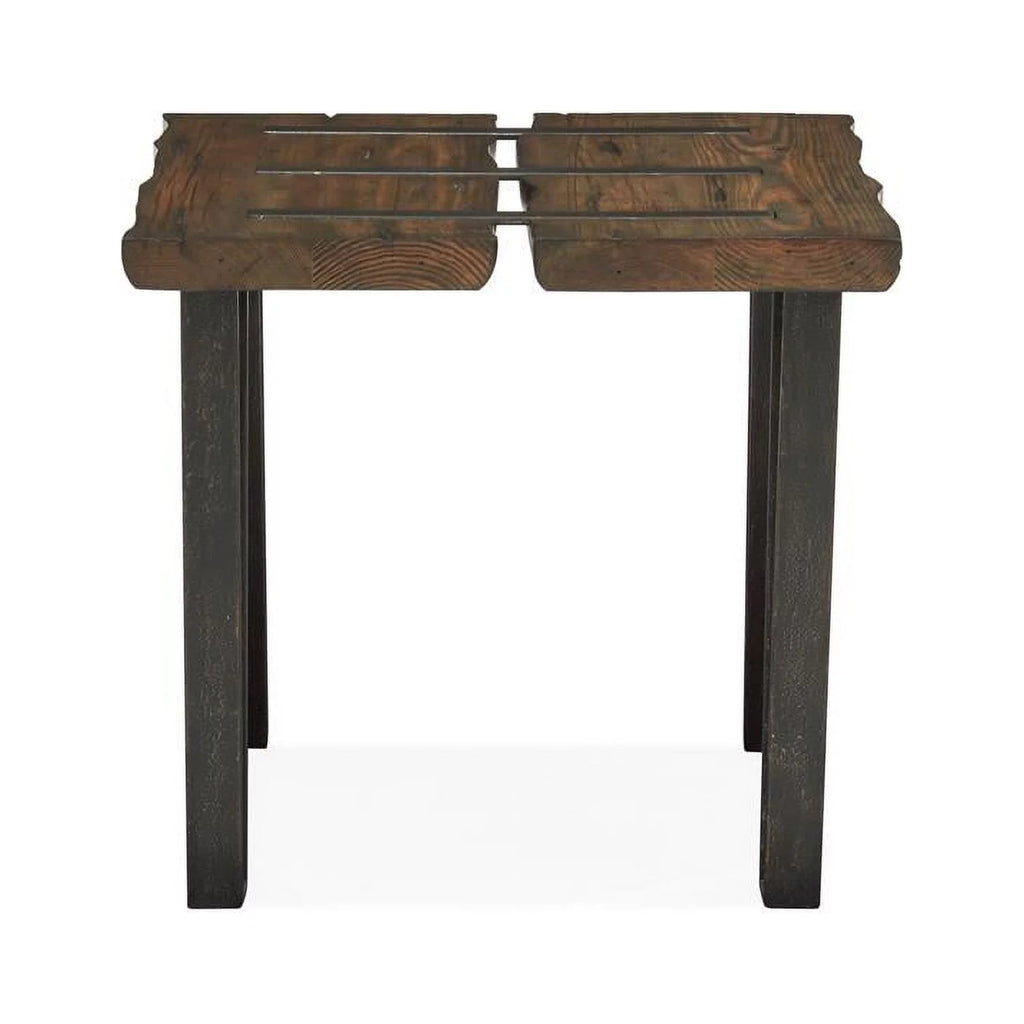 Set of 2 Metal and Wood End Table S361041