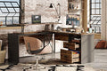 L Shaped Desk with File Drawer X690