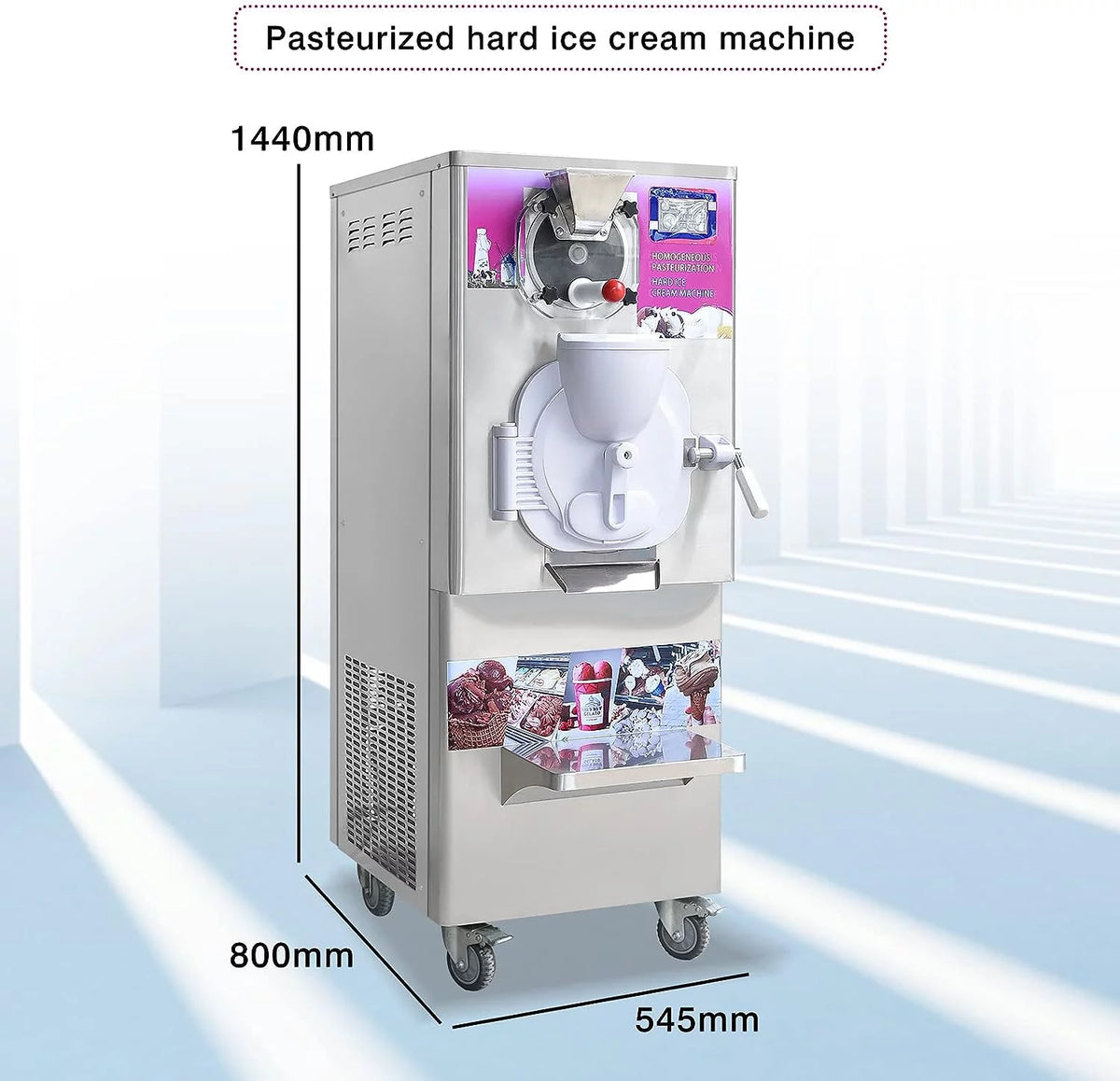 Commercial Gelato Hard Ice Cream Machine 9-11 Gal per Hour X1327