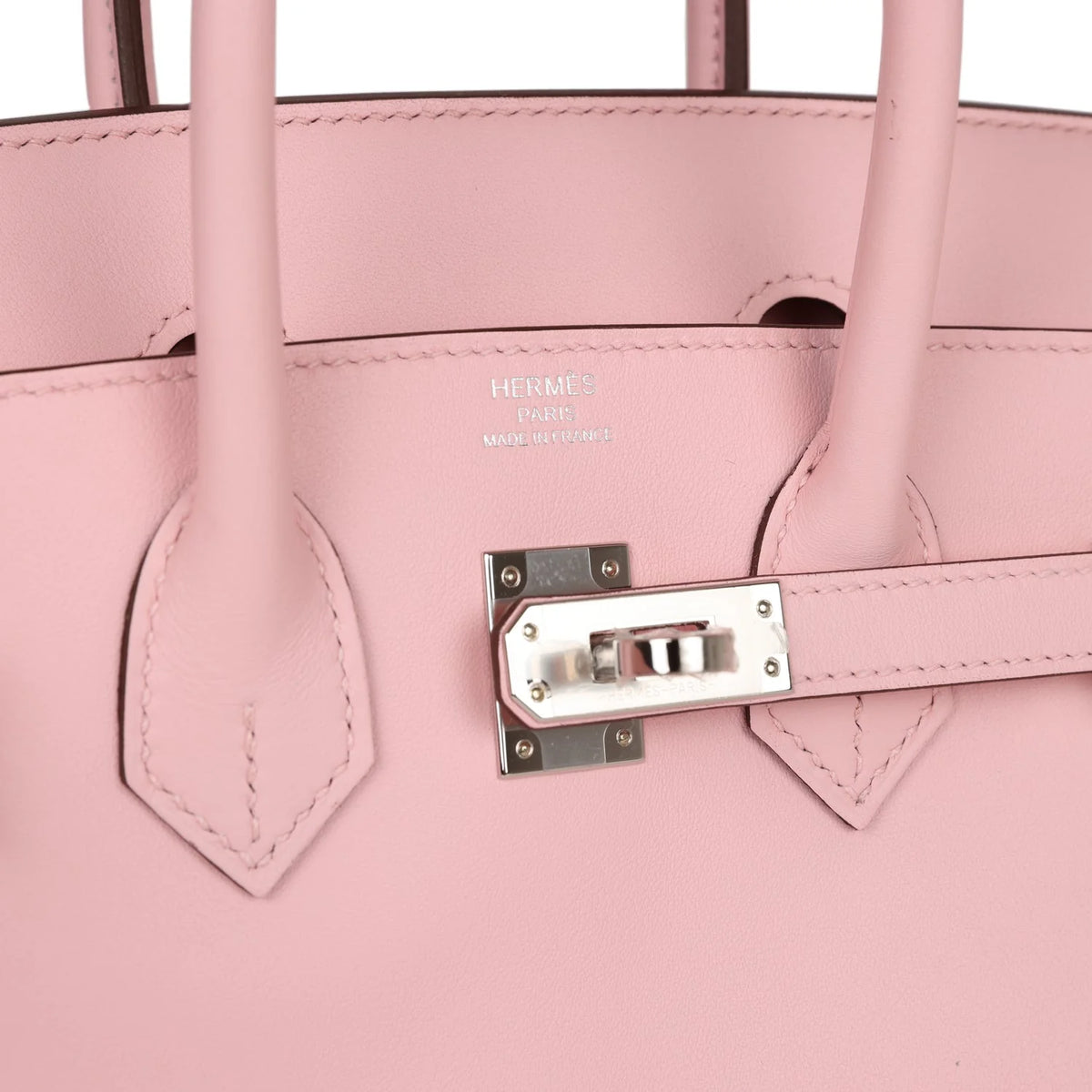 Birkin 25 Rose Sakura Swift Palladium Hardware L6107
