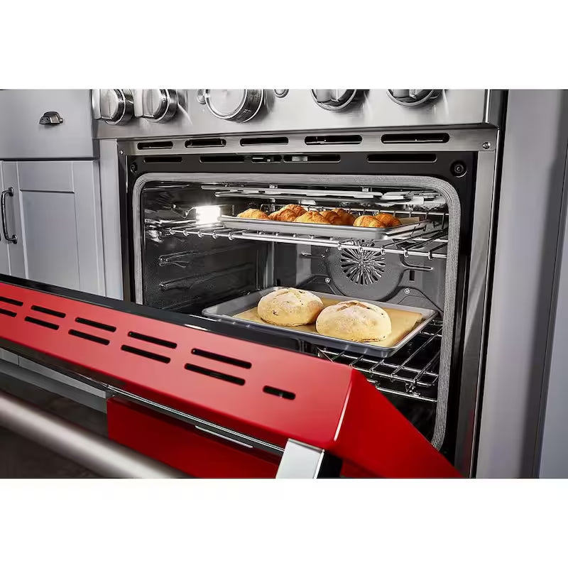 Passion Red 4-Burner Dual Fuel Freestanding Smart Range G907