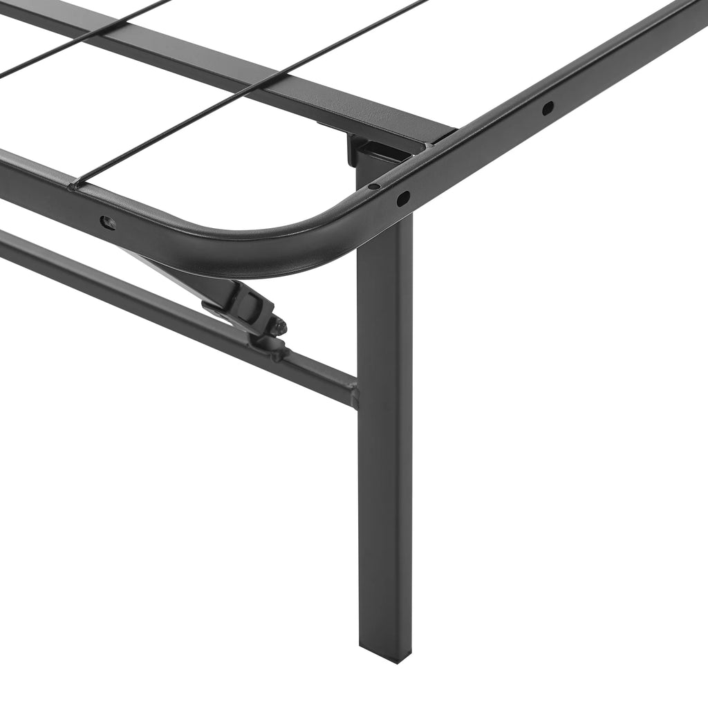 14 Convertible High Platform Metal Bed Frame, Twin/Full, Black G877