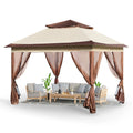 11 x 11 FT Pop up Gazebo with Mosquito Netting Q5764