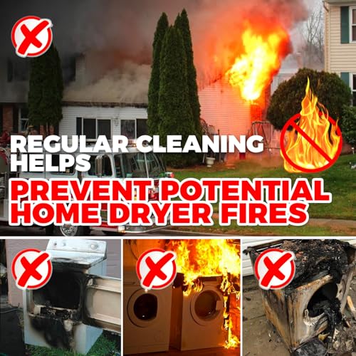 30 Feet Dryer Vent Cleaner Kit Flexible Lint Brush K703592