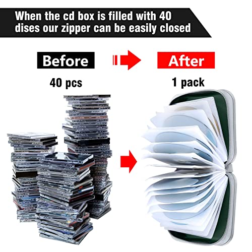 Black 40 Capacity CD/DVD Case Holder K952587