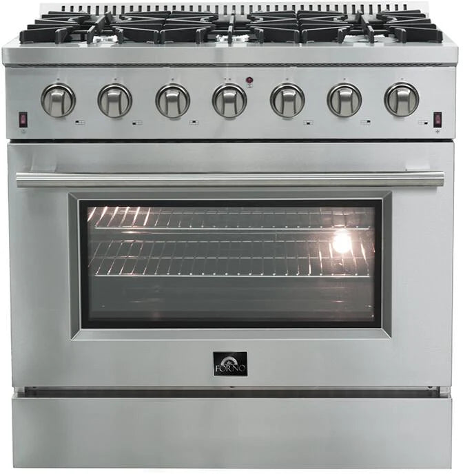 36″ Gas Range with 6 Burners in Stainless Steel U90032