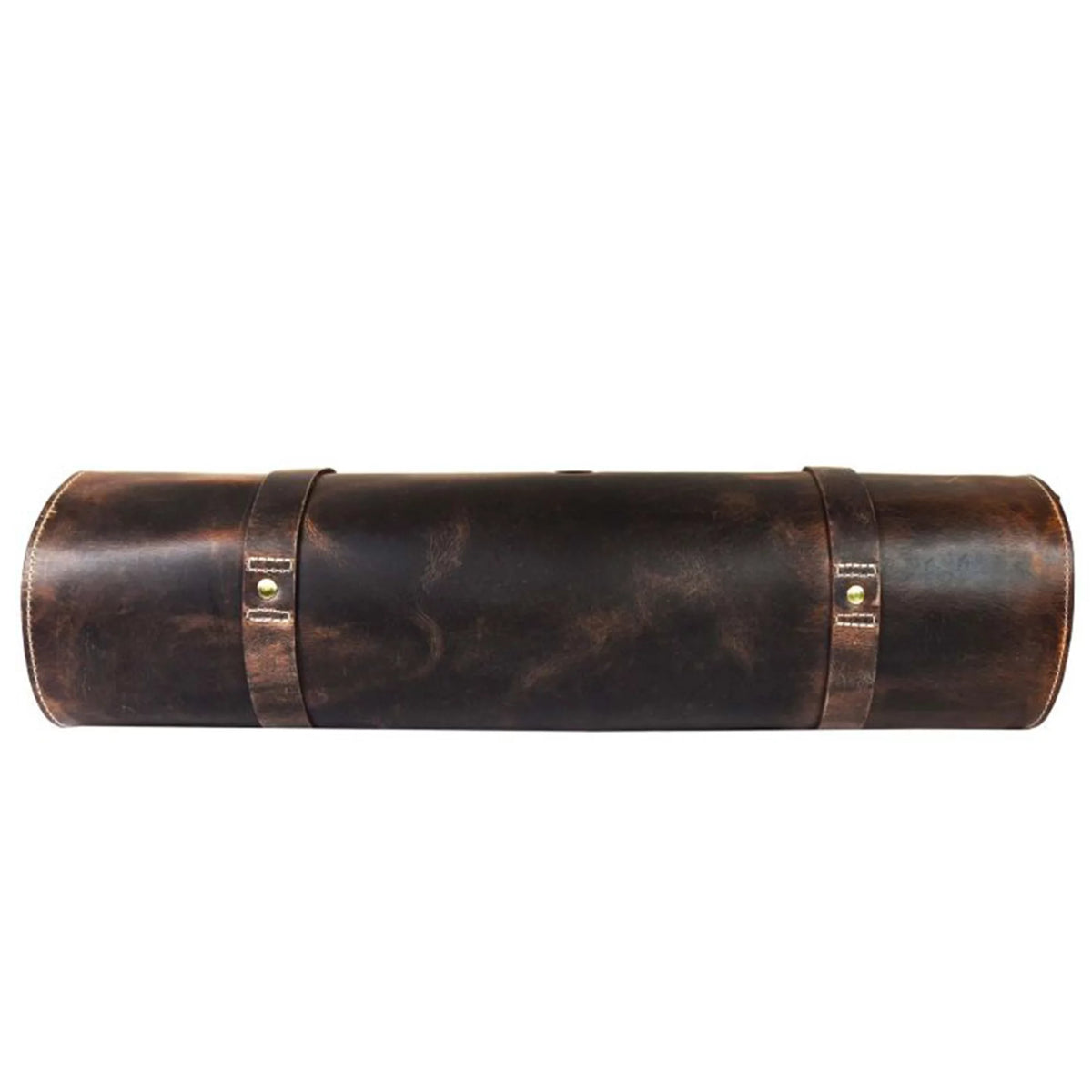 Walnut Brown Leather Knife Roll Storage Bag E8420