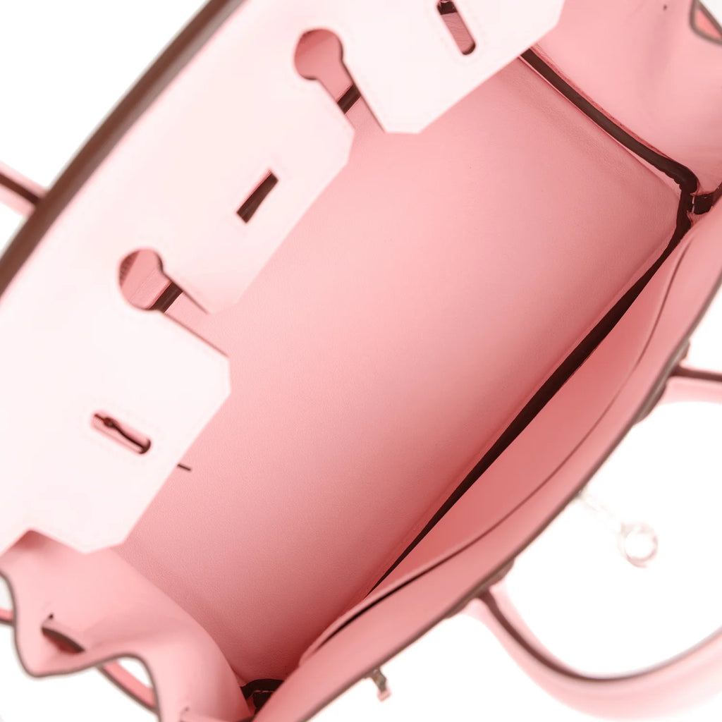 Birkin 25 Rose Sakura Swift Palladium Hardware L6107