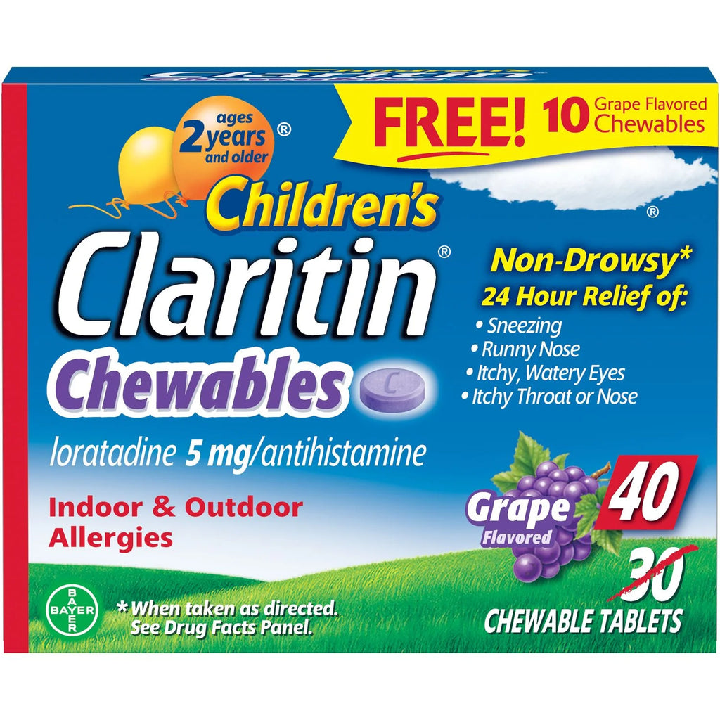 24 Hour Allergy Grape Chewable Tablet 5mg 40Ct Z5781