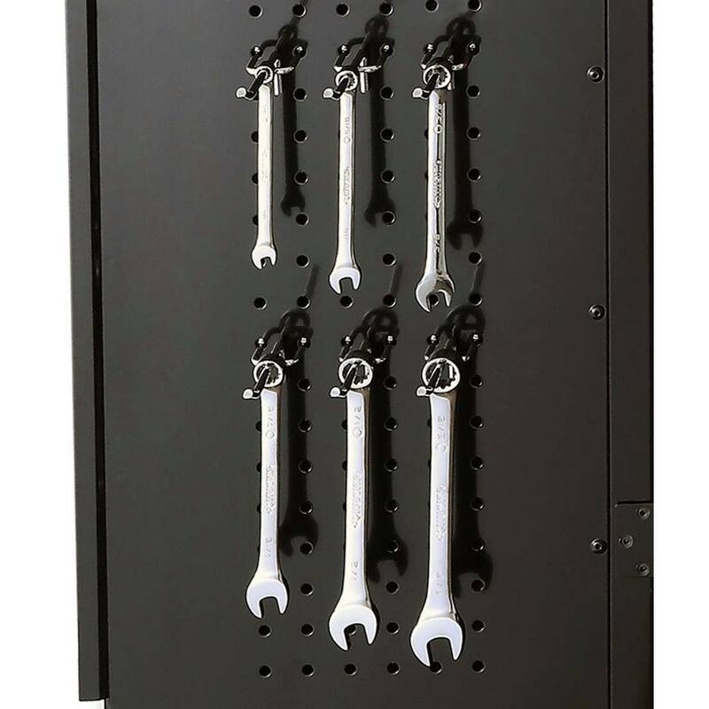Black 24-Gauge Steel Freestanding Garage Cabinet U343