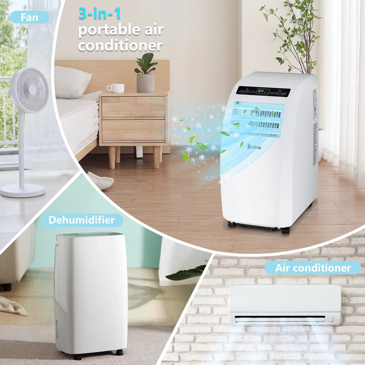 White Portable Air Conditioner F846