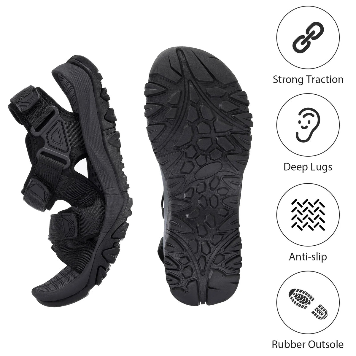 Men's Sport Sandals with Arch Support K95708