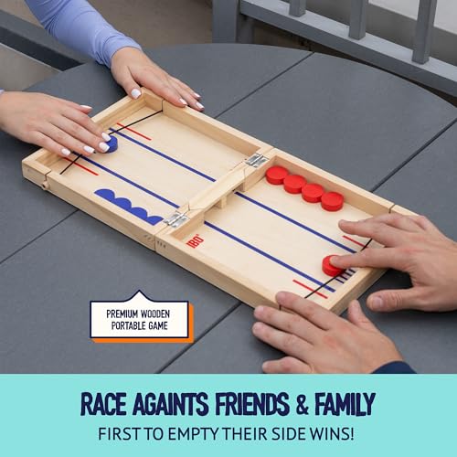 Foldable 2-Player Wooden Tabletop Game Z7717
