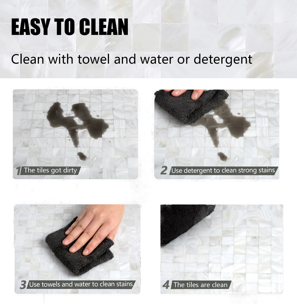 Peel and Stick Mosaic Shell Backsplash Tile N916