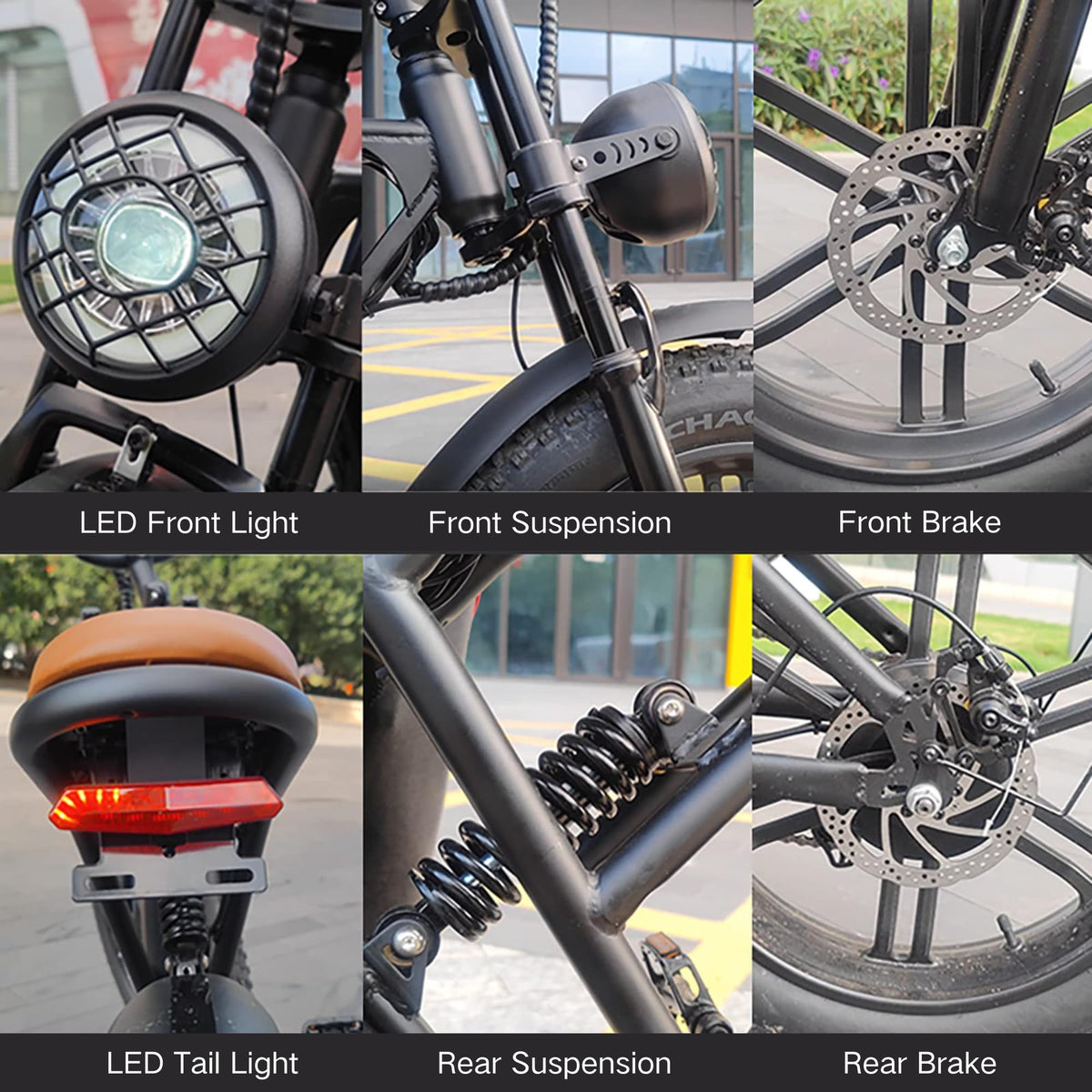 20" Fat Tire 750W Electric Bike with 48V 15AH Removable Battery D155