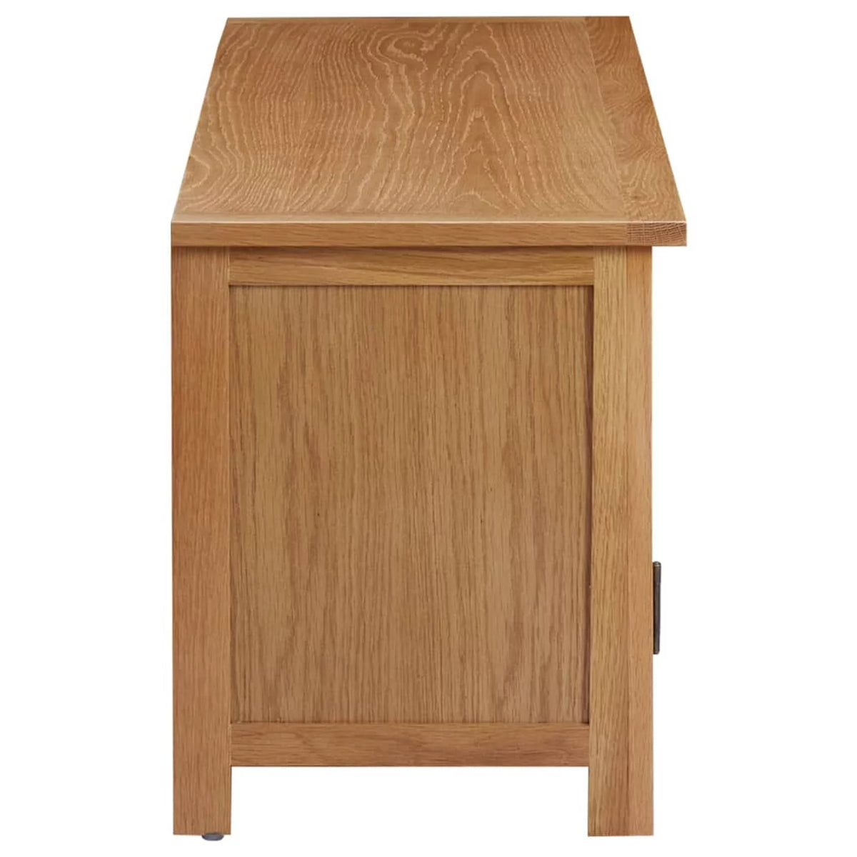 Oak Wood TV Cabinet with 2 Glass Doors B822