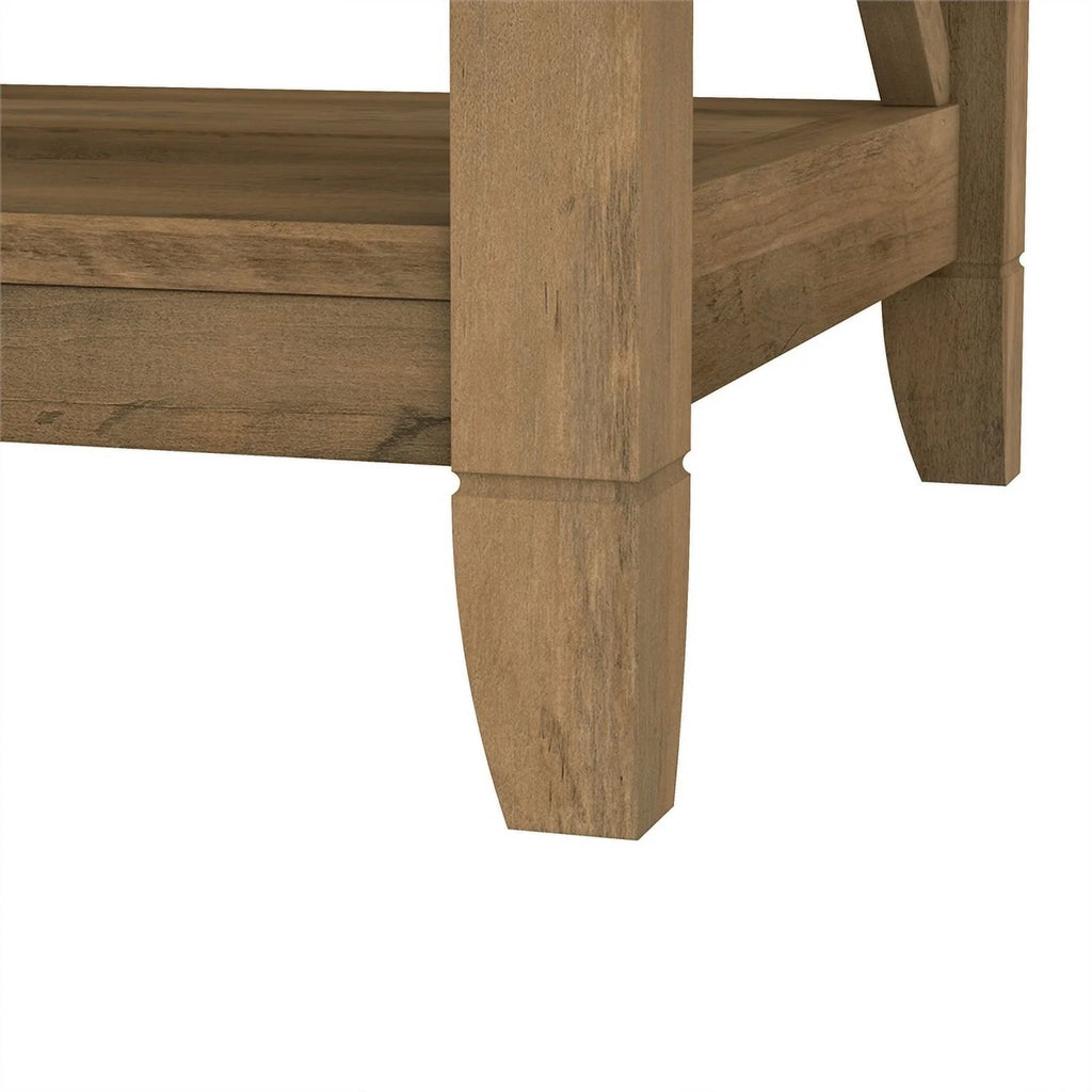 5-Shelf Reclaimed Pine Wood Bookcase V275410