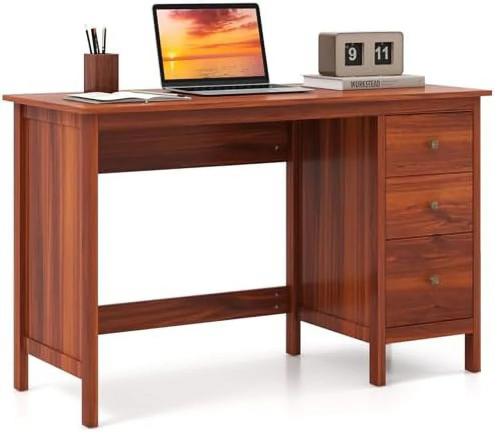 Black Desk with Drawers Z1060