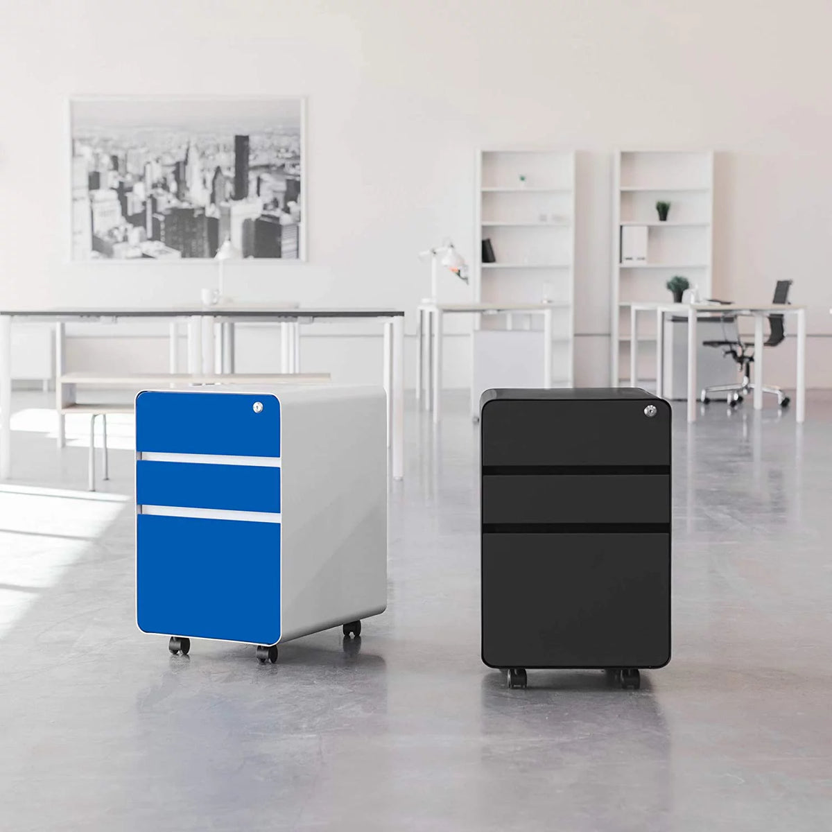 3 Drawer Metal File Cabinet with Lock K4456