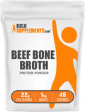 Unflavored Gluten Free Dairy Free Beef Bone Broth Protein Powder 1 Kilogram I4032