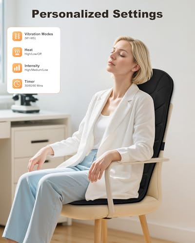 Back Massager with Heat Massage Seat Cushion F61744