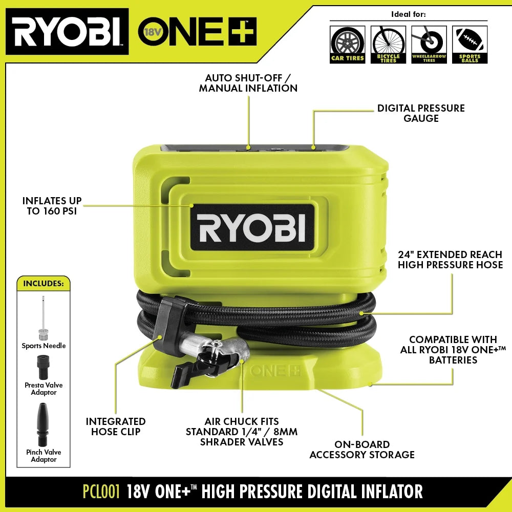 18V High Pressure Digital Inflator C474