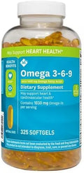 Omega 3-6-9 Dietary Supplement Softgels, 325 ct. J190