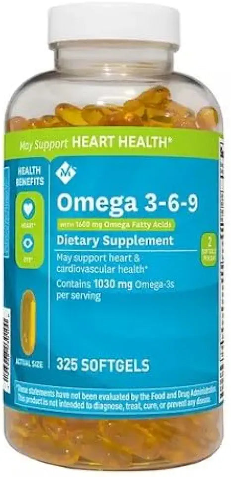 Omega 3-6-9 Dietary Supplement Softgels, 325 ct. J190