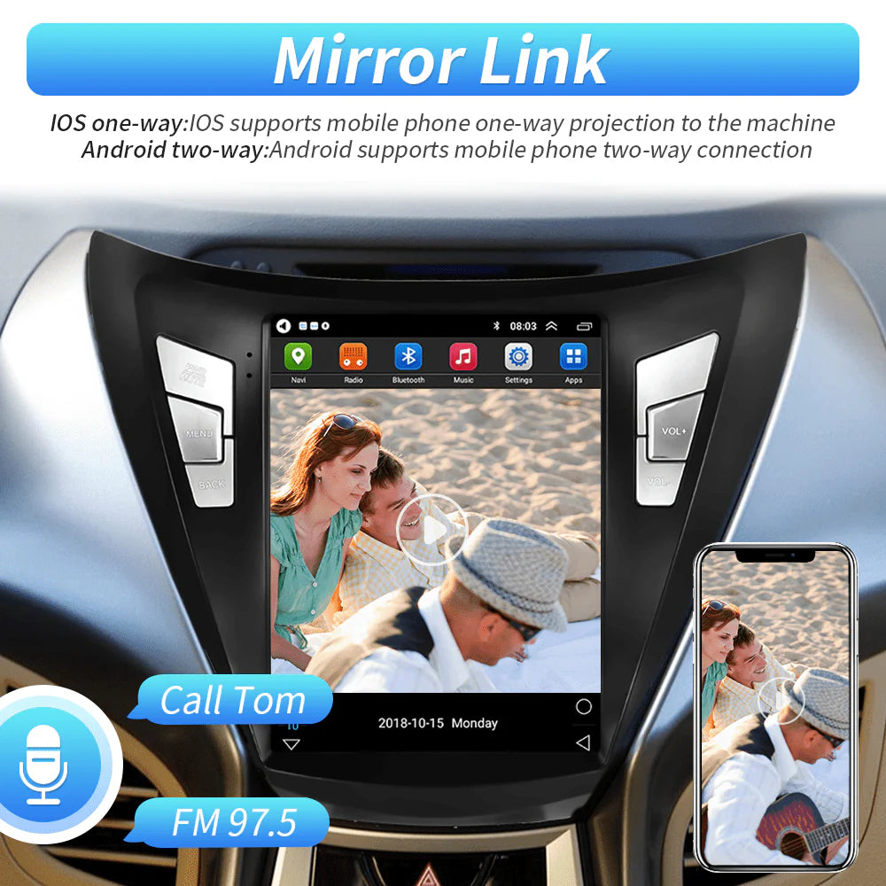 2G+64G 9.7'' Touchscreen Car Stereo Radio with Backup Camera H117