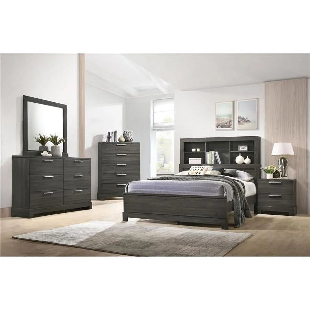 Queen Size Bed with Storage O149