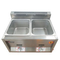 2 Pan Stainless Steel Commercial Gas Deep Fryer A597