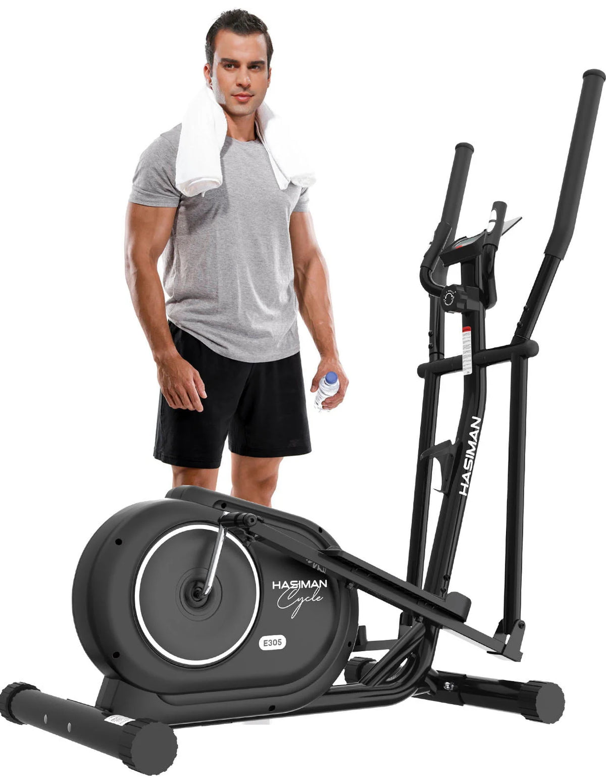Silent Magnetic Elliptical Bike Stationary Exercise Machine H181237