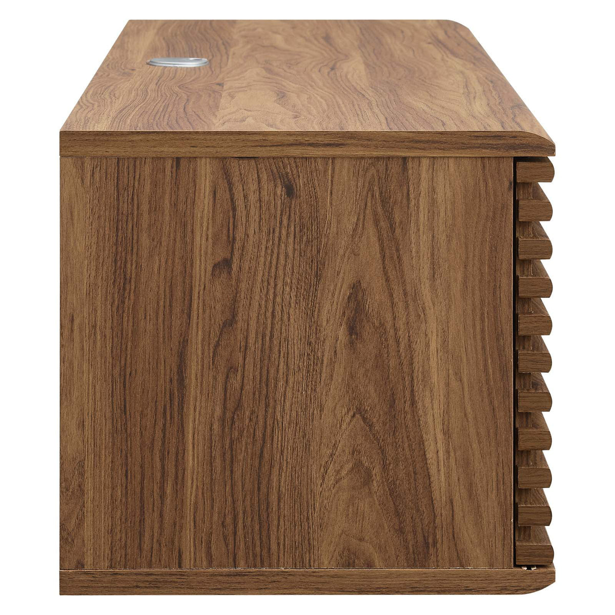 46" Wall-Mount Media Console TV Stand in Walnut Q29393
