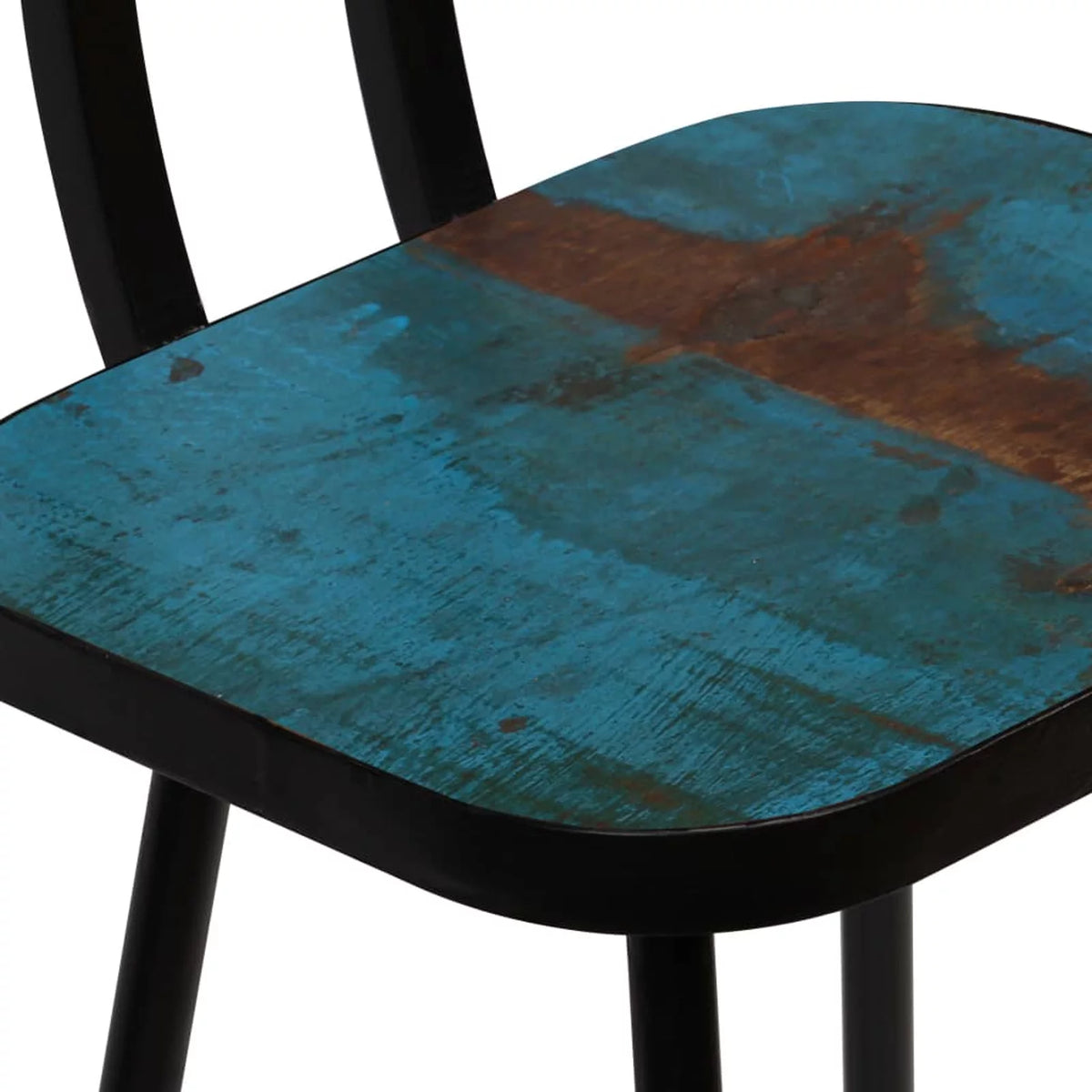 Solid Reclaimed Wood Bar Stools 4 pcs V7848