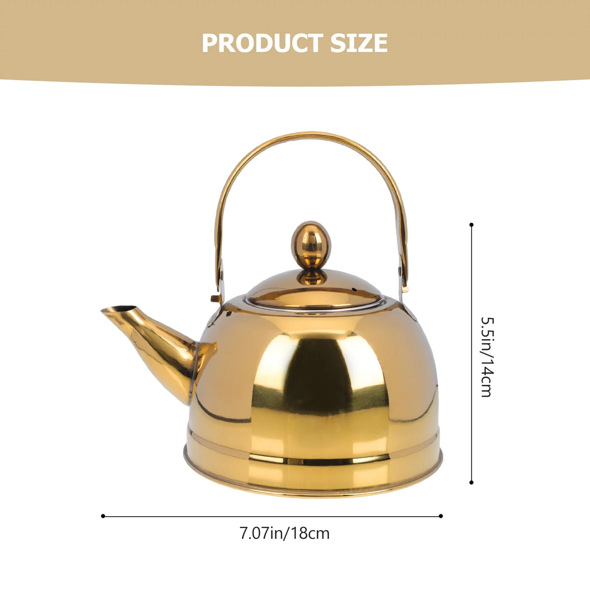 Stainless Steel Teakettle with Strainer D5632