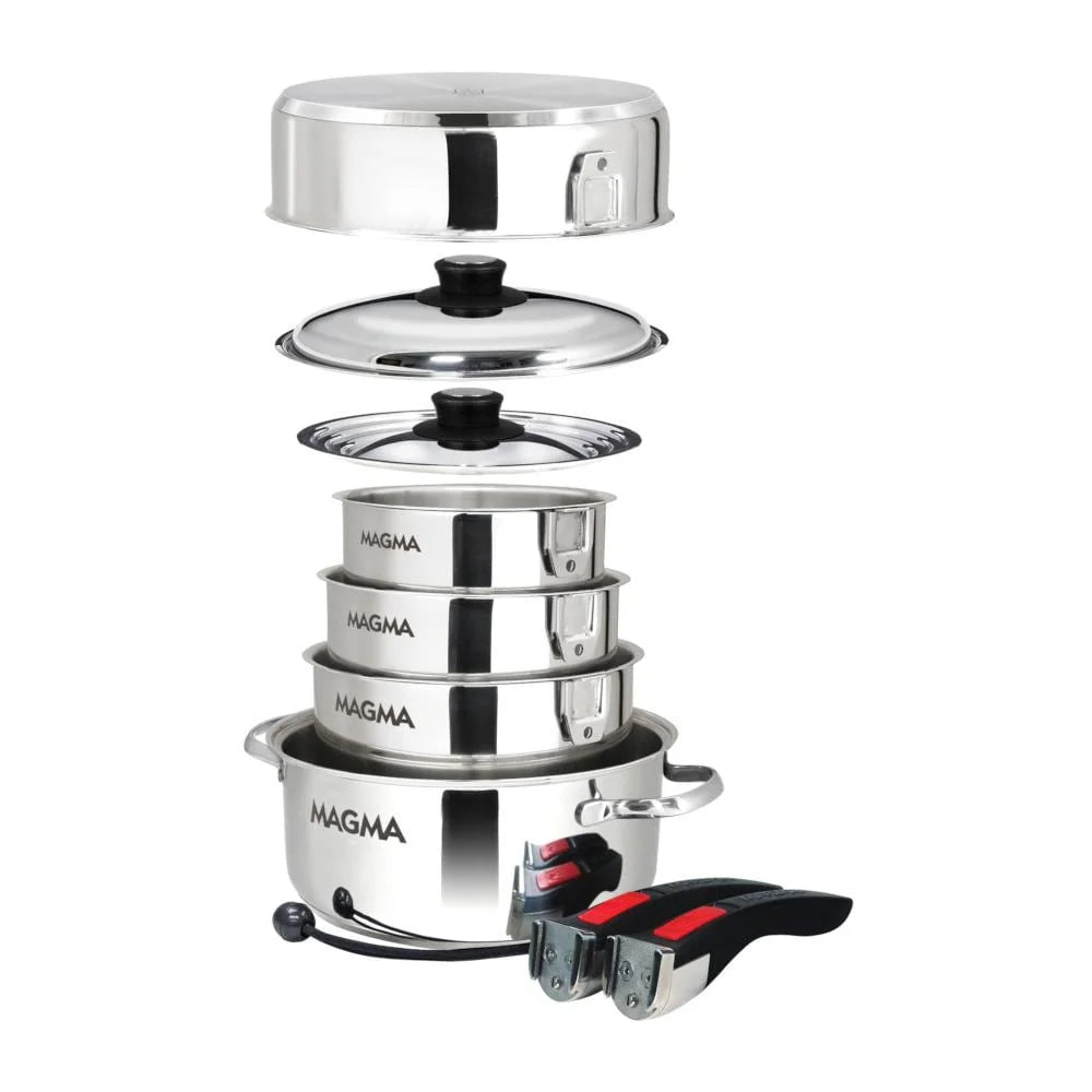 10 Piece Stainless Steel Nesting Cookware Set K3034