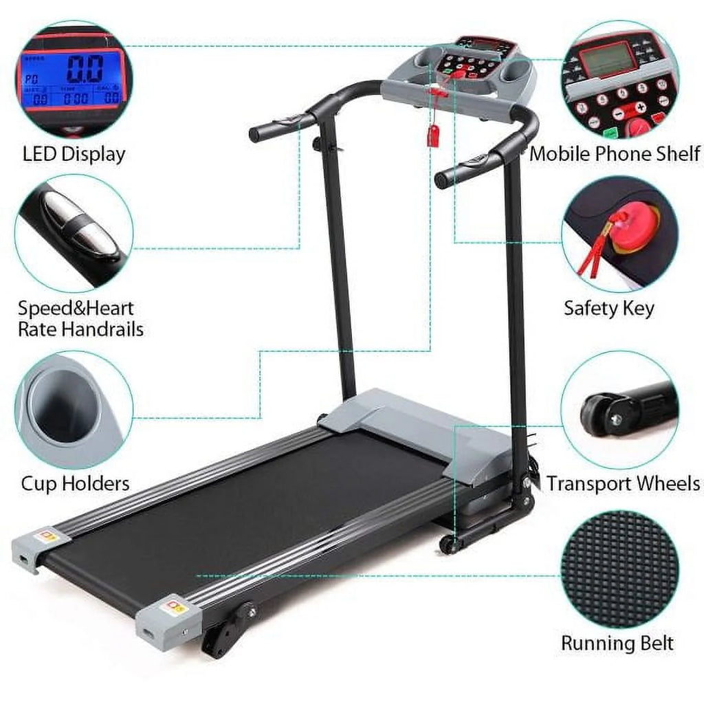 Folding Electric Treadmill 7.0 MPH Y2043