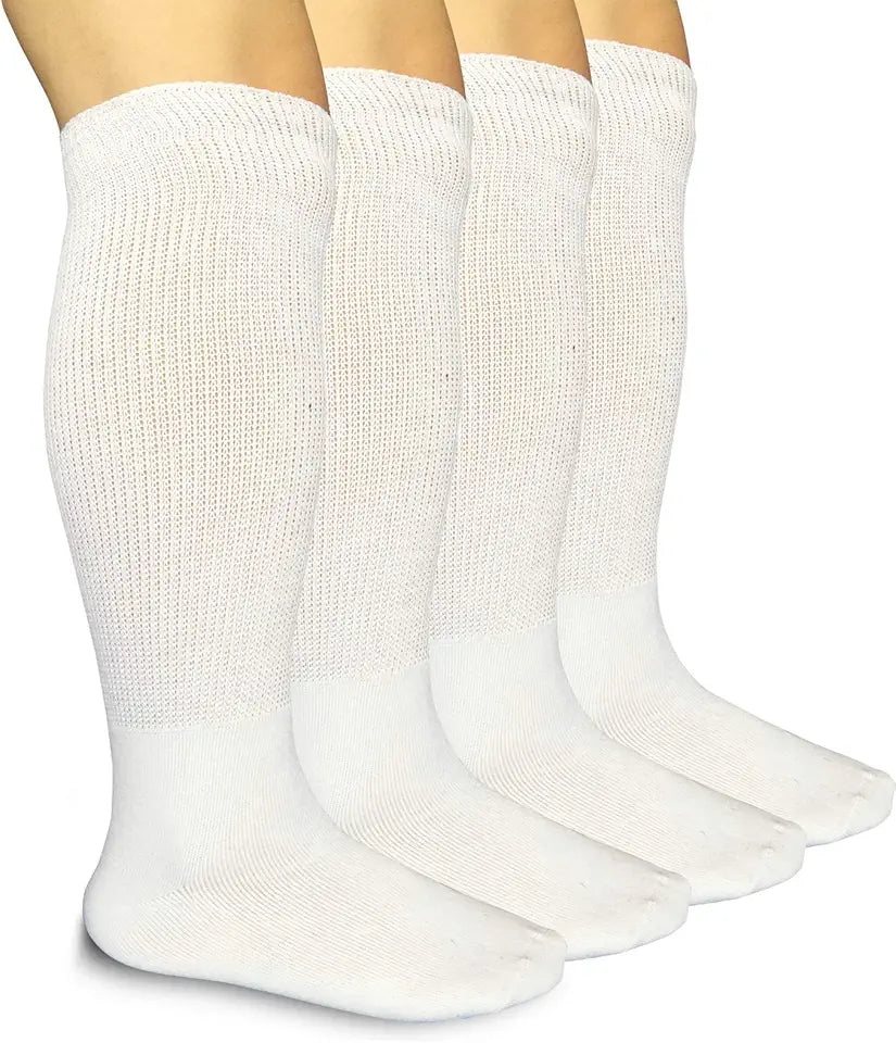 Extra Width Non-binding Knee High Socks 2 Pairs M723