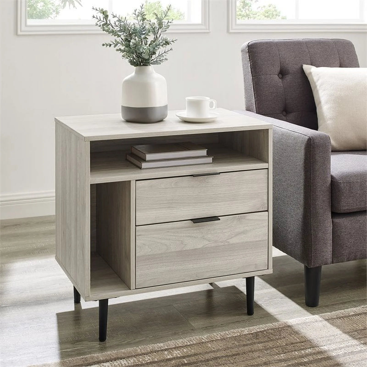 25" Birch Finish Nightstand K88789