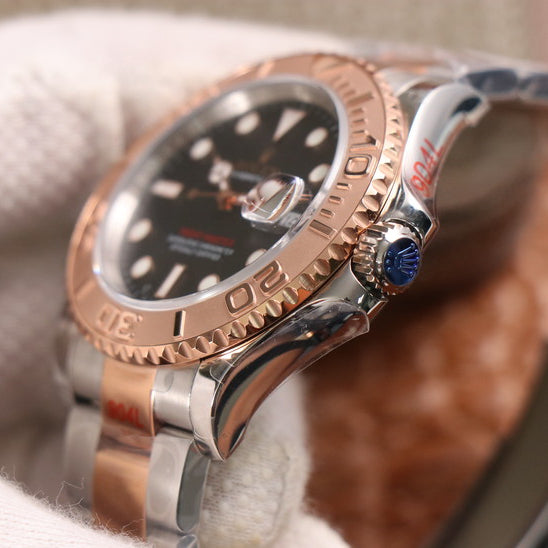 Rose Goldmix Black & Brown Dial Stainless Steel 40m F37455