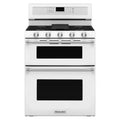 6.0 cu. ft. Double Oven Gas Range with Self-Cleaning Convection Oven in White W26130