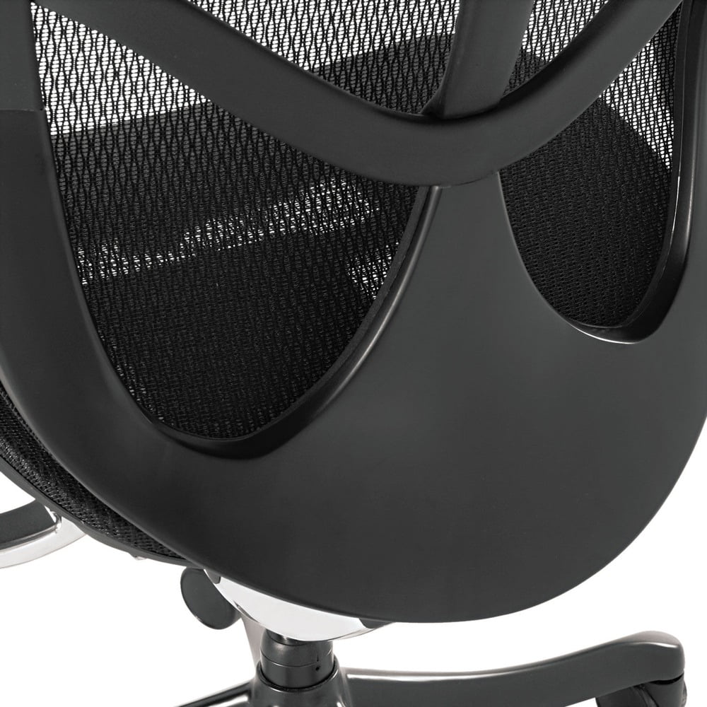 Black Ergonomic Mid-Back Mesh Chair Q7801